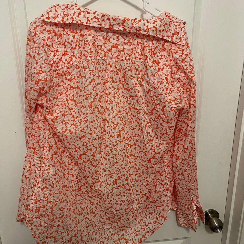 Lauren Ralph Lauren Floral Button Down Shirt Size Medium - Picture 4 of 8